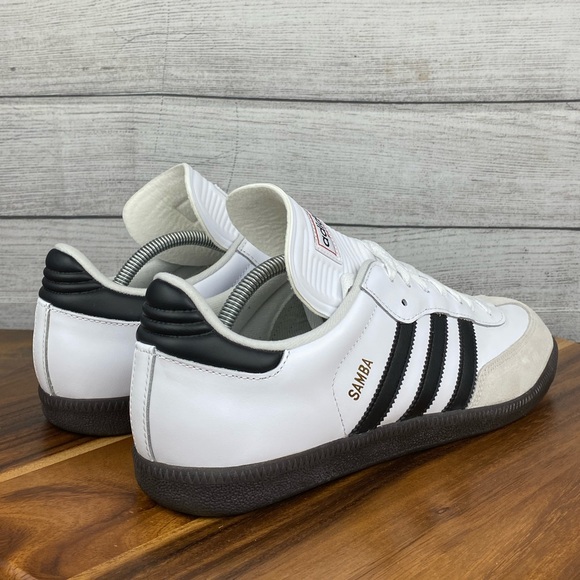 NEW adidas Samba Classic White Dark Gum Sole Indoor Soccer Shoe 772109 Men’s 11 - Picture 5 of 12